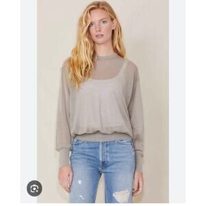 Herill for Ron Herman 100% Linen Light Sweater. Size 0, XS. Great condition.
